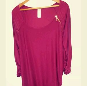 Burgundy Dress 2X/2T